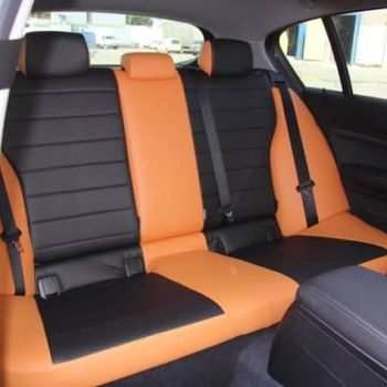 Авточехлы Автопилот Оранжевый Черный цвет